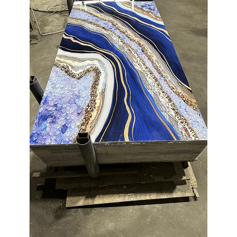 3D PVC Marble Sheet Uv Uv Coating